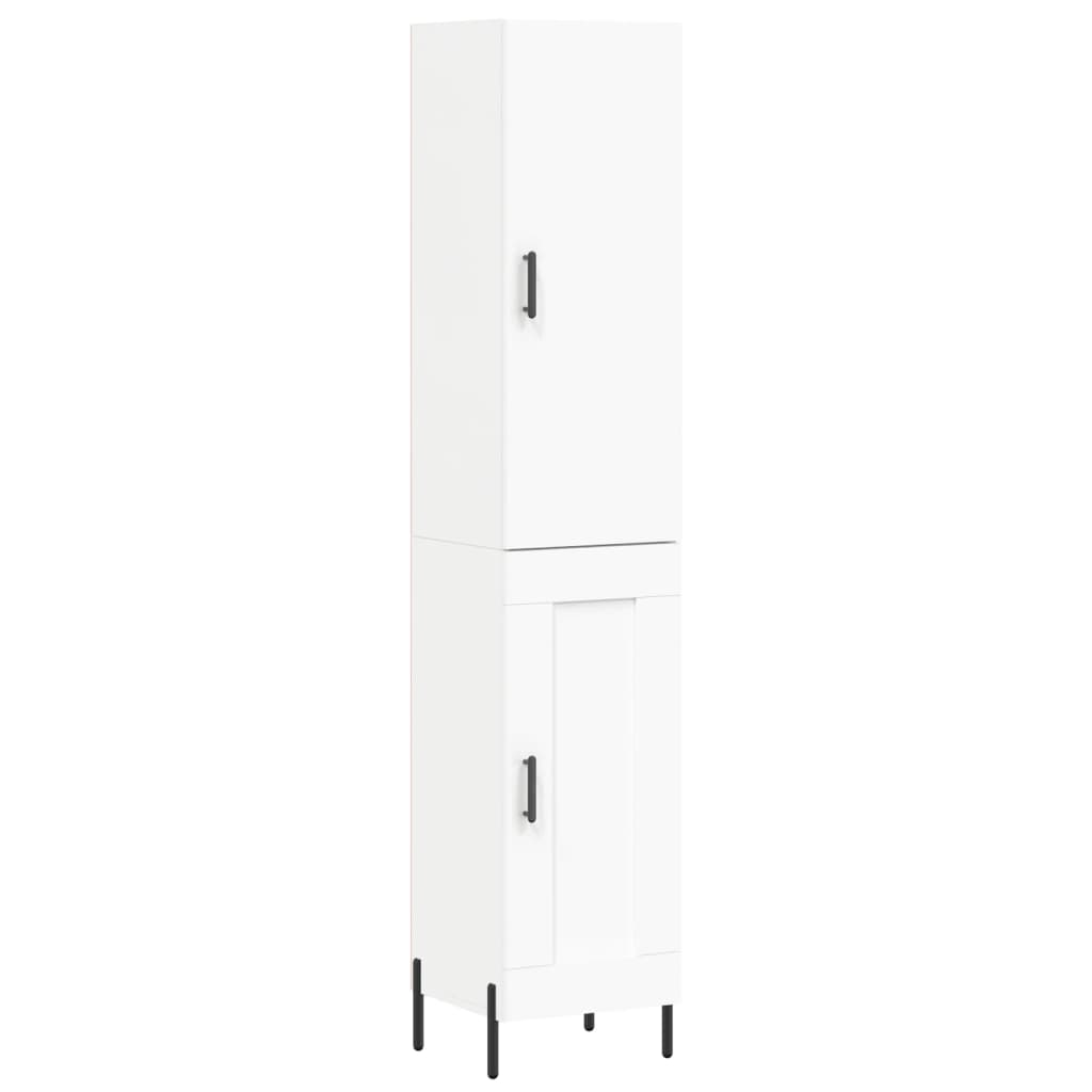 vidaXL Dulap înalt, alb, 34,5x34x180 cm, lemn prelucrat vidaXL Dulap înalt, alb, 34,5x34x180 cm, lemn prelucrat