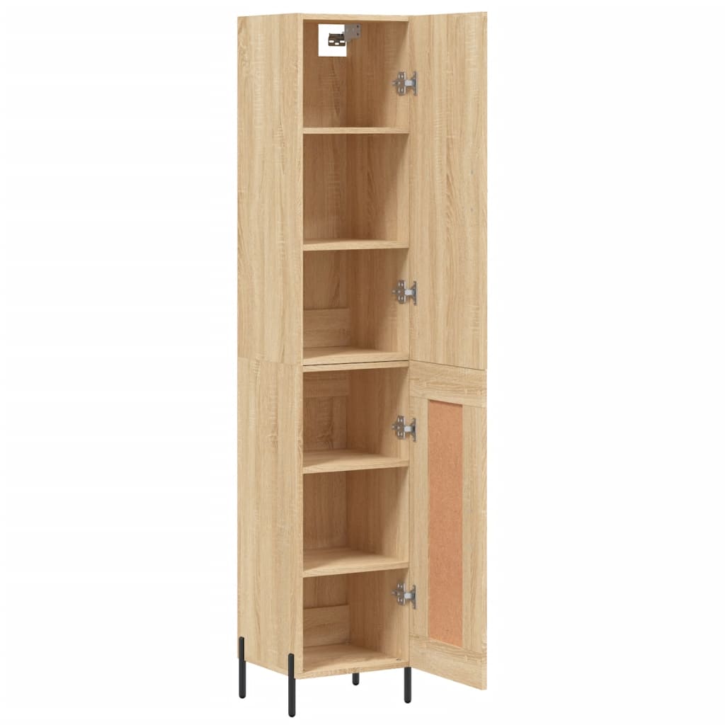 vidaXL Dulap înalt, stejar sonoma, 34,5x34x180 cm, lemn prelucrat