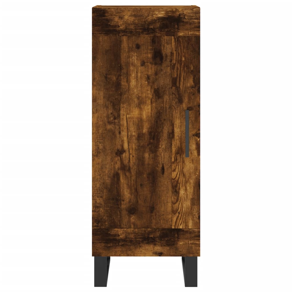 vidaXL Dulap înalt, stejar fumuriu, 34,5x34x180 cm, lemn prelucrat