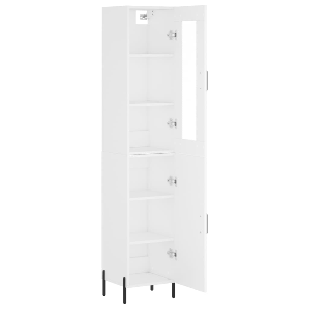 vidaXL Dulap înalt, alb, 34,5x34x180 cm, lemn prelucrat vidaXL Dulap înalt, alb, 34,5x34x180 cm, lemn prelucrat