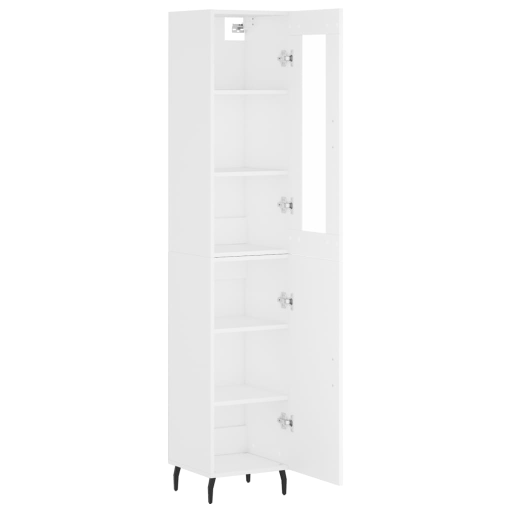 vidaXL Dulap înalt, alb, 34,5x34x180 cm, lemn prelucrat vidaXL Dulap înalt, alb, 34,5x34x180 cm, lemn prelucrat