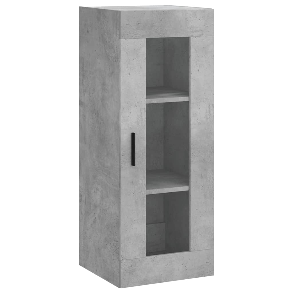 vidaXL Dulap înalt, gri beton, 34,5x34x180 cm, lemn prelucrat vidaXL Dulap înalt, gri beton, 34,5x34x180 cm, lemn prelucrat