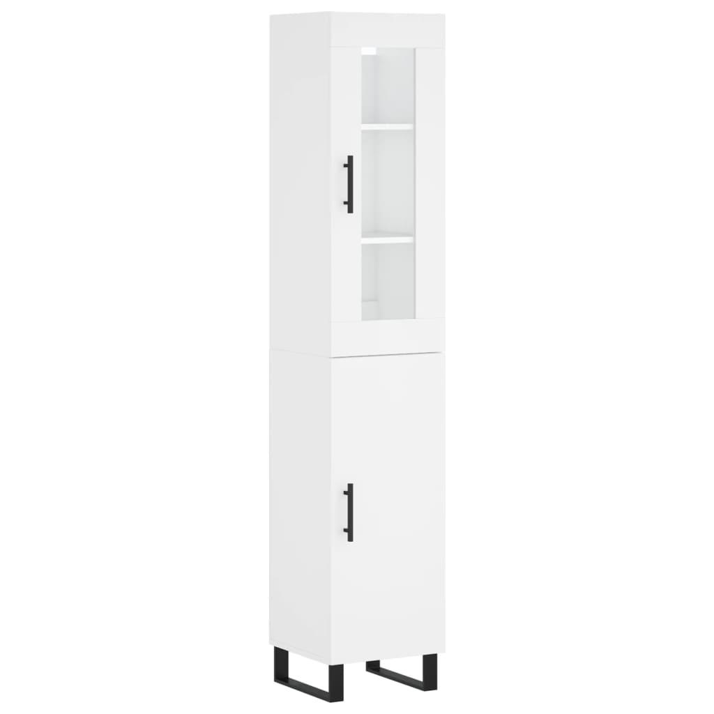 vidaXL Dulap înalt, alb, 34,5x34x180 cm, lemn prelucrat vidaXL Dulap înalt, alb, 34,5x34x180 cm, lemn prelucrat