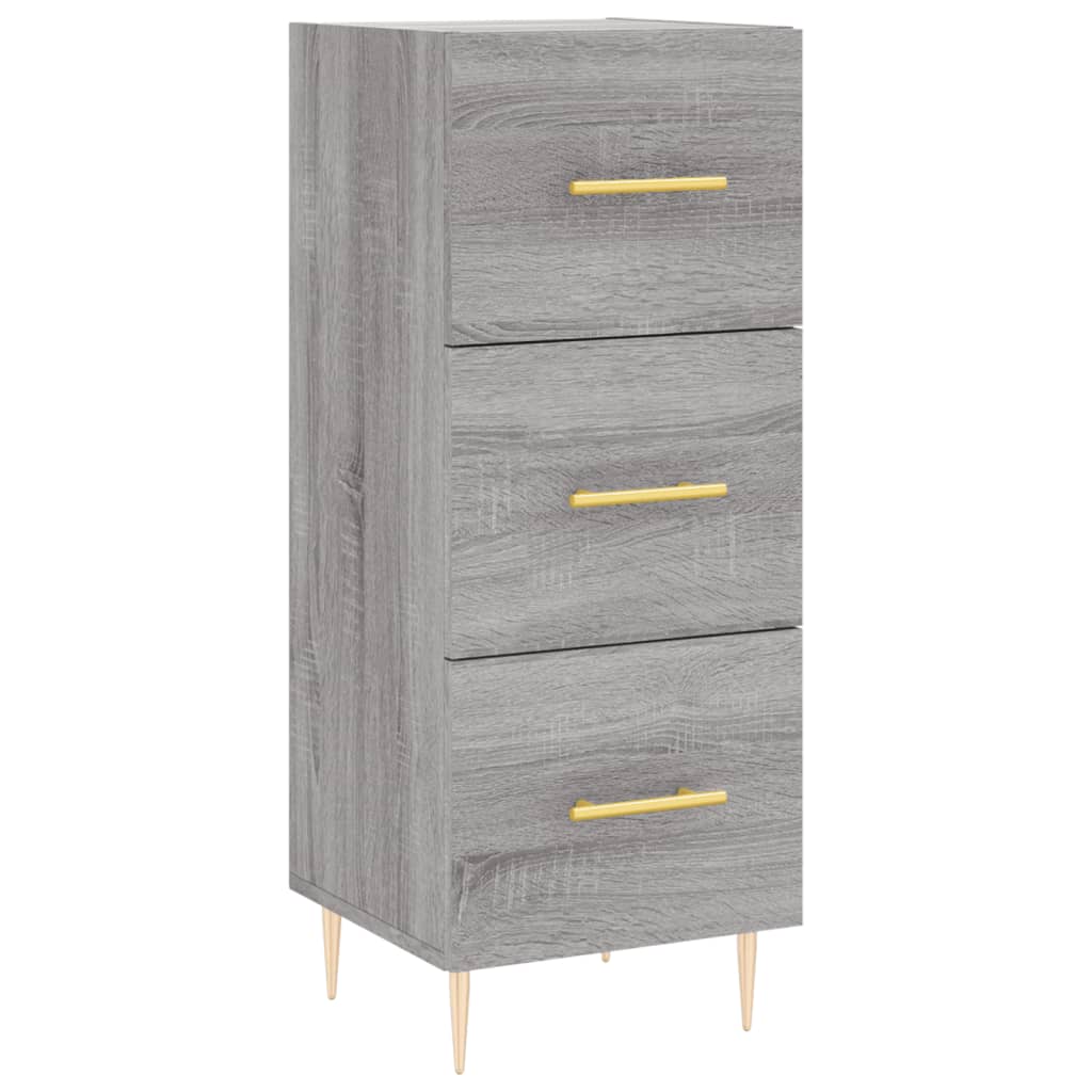 vidaXL Dulap înalt, gri sonoma, 34,5x34x180 cm, lemn prelucrat