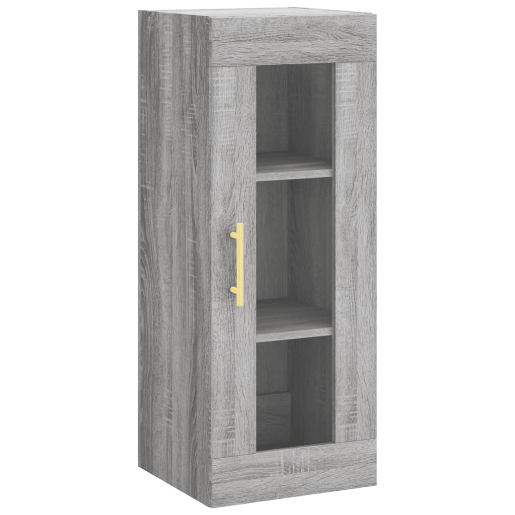 vidaXL Dulap înalt, gri sonoma, 34,5x34x180 cm, lemn prelucrat