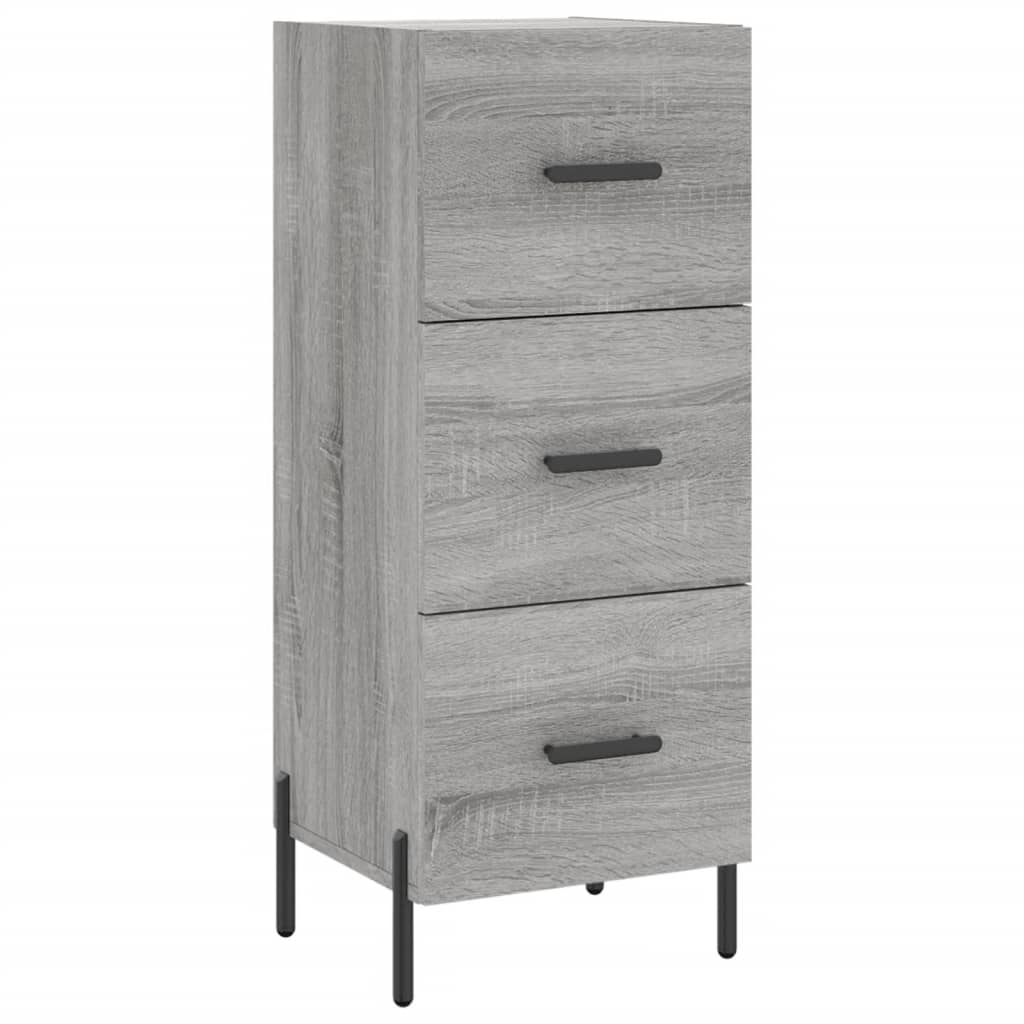 vidaXL Dulap înalt, gri sonoma, 34,5x34x180 cm, lemn prelucrat