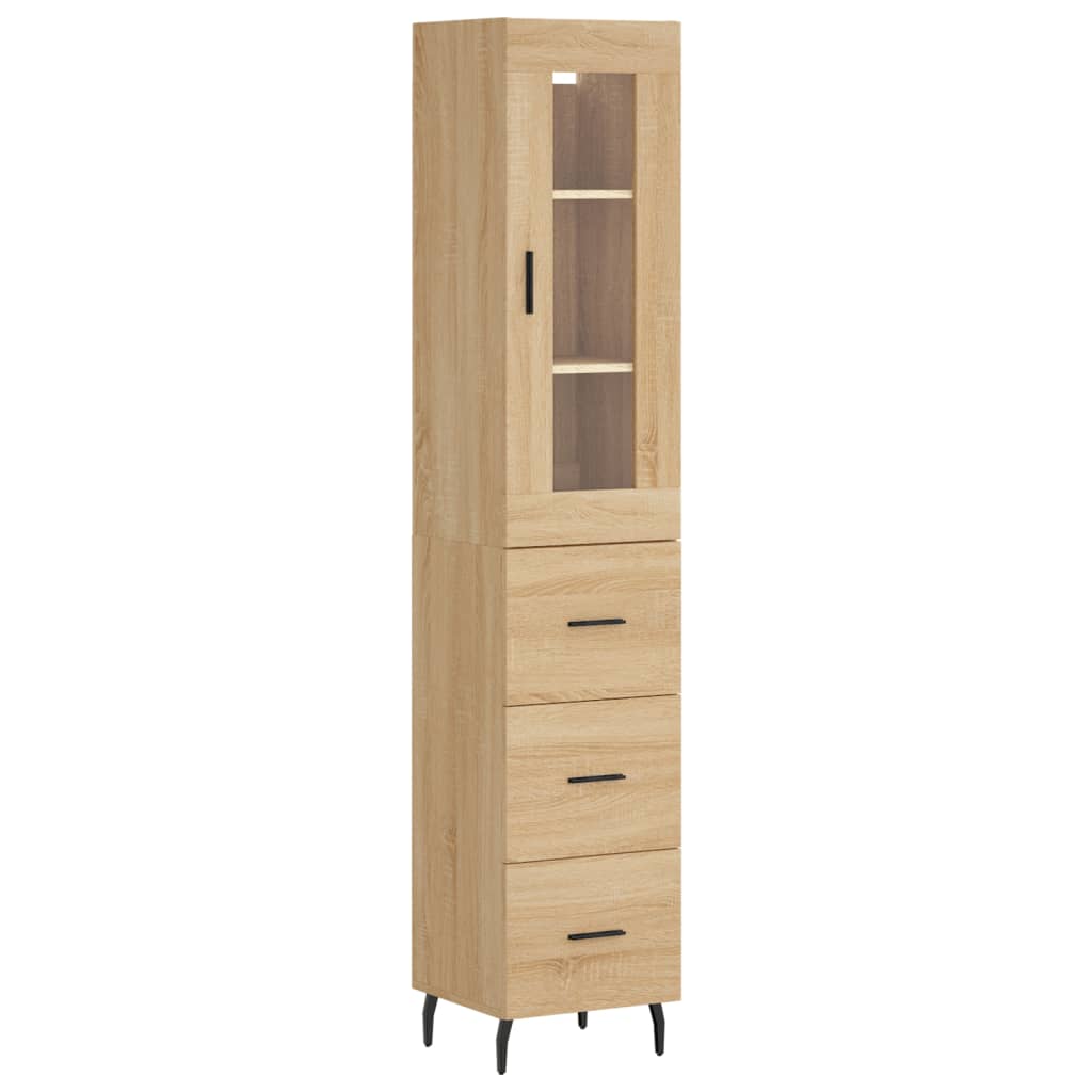 vidaXL Dulap înalt, stejar sonoma, 34,5x34x180 cm, lemn prelucrat vidaXL Dulap înalt, stejar sonoma, 34,5x34x180 cm, lemn prelucrat