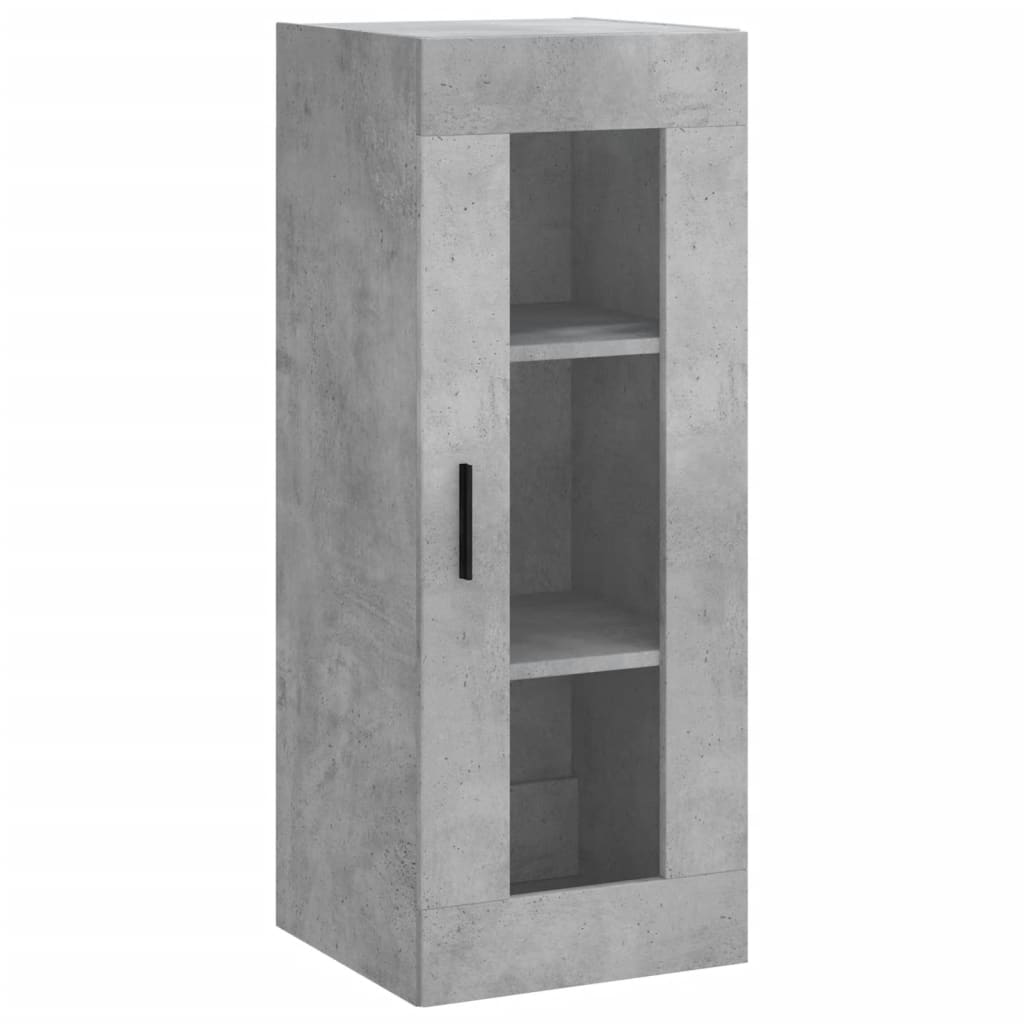 vidaXL Dulap înalt, gri beton, 34,5x34x180 cm, lemn prelucrat vidaXL Dulap înalt, gri beton, 34,5x34x180 cm, lemn prelucrat