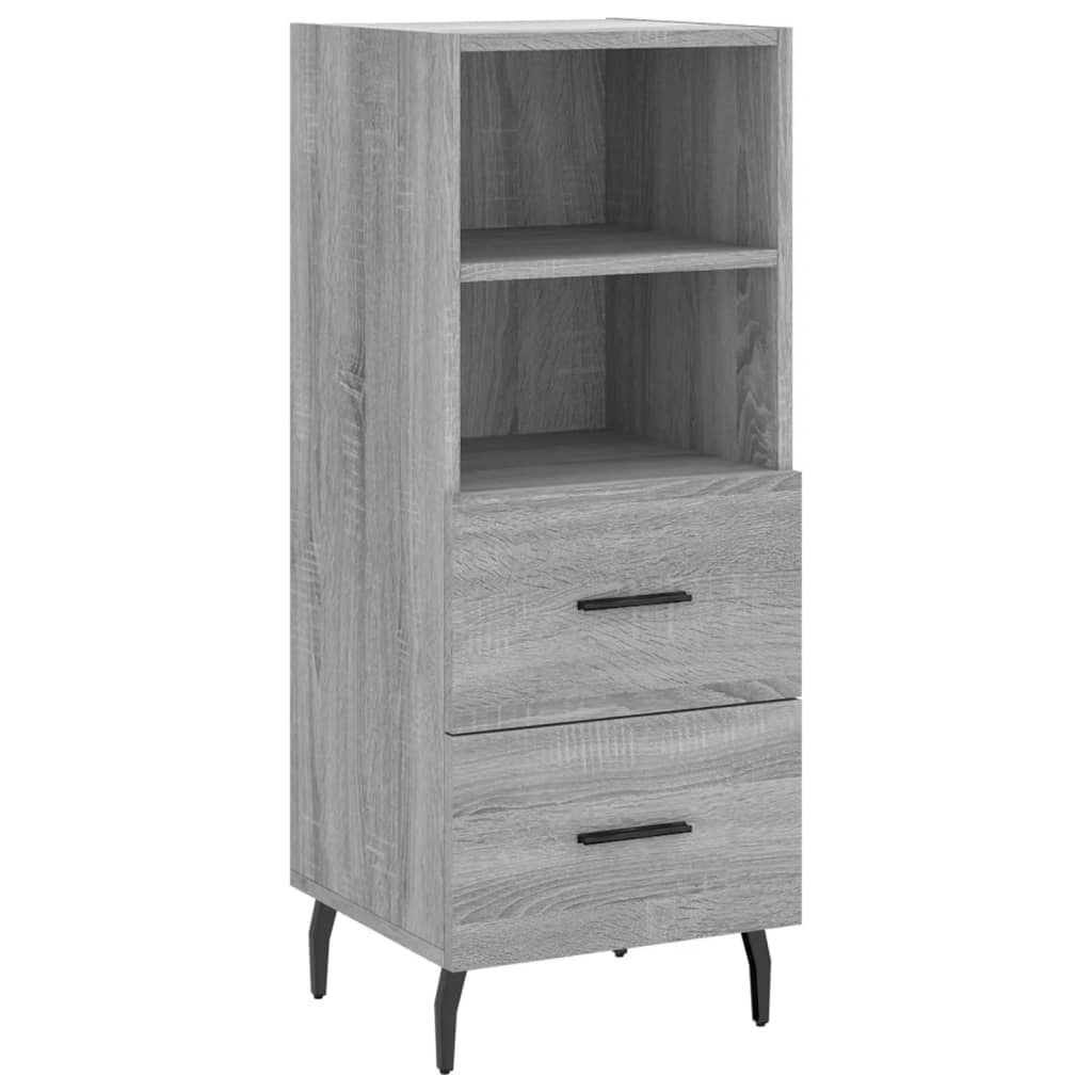 vidaXL Dulap înalt, gri sonoma, 34,5x34x180 cm, lemn prelucrat