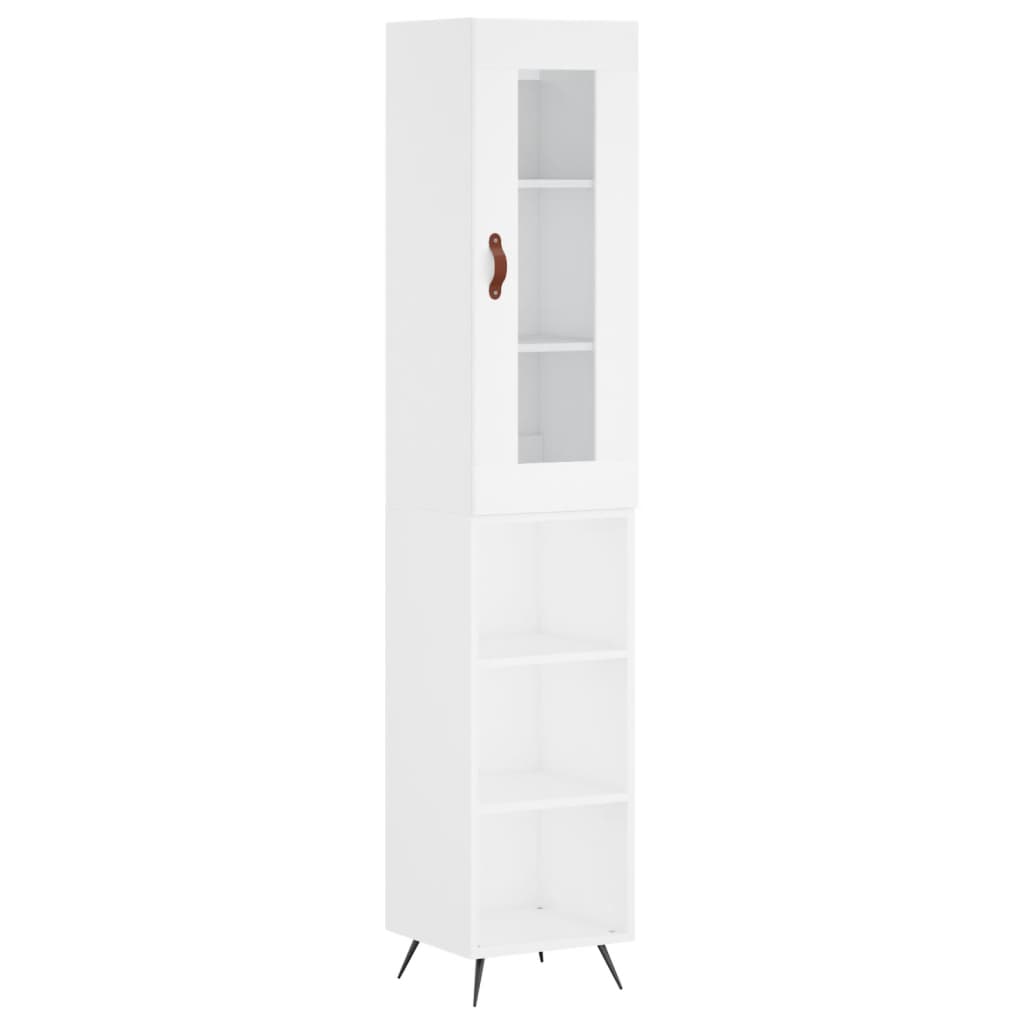 vidaXL Dulap înalt, alb, 34,5x34x180 cm, lemn prelucrat vidaXL Dulap înalt, alb, 34,5x34x180 cm, lemn prelucrat