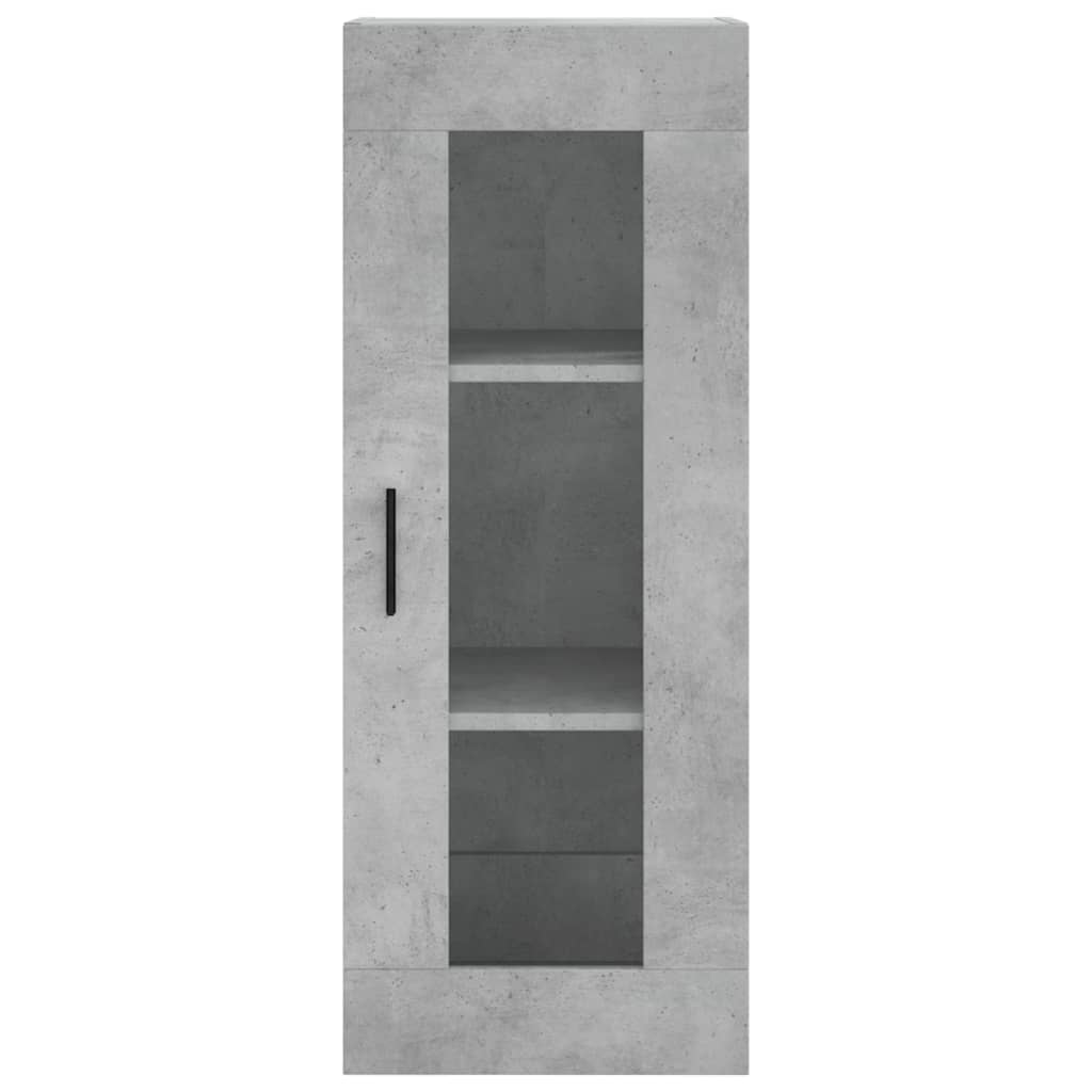 vidaXL Dulap înalt, gri beton, 34,5x34x180 cm, lemn prelucrat vidaXL Dulap înalt, gri beton, 34,5x34x180 cm, lemn prelucrat