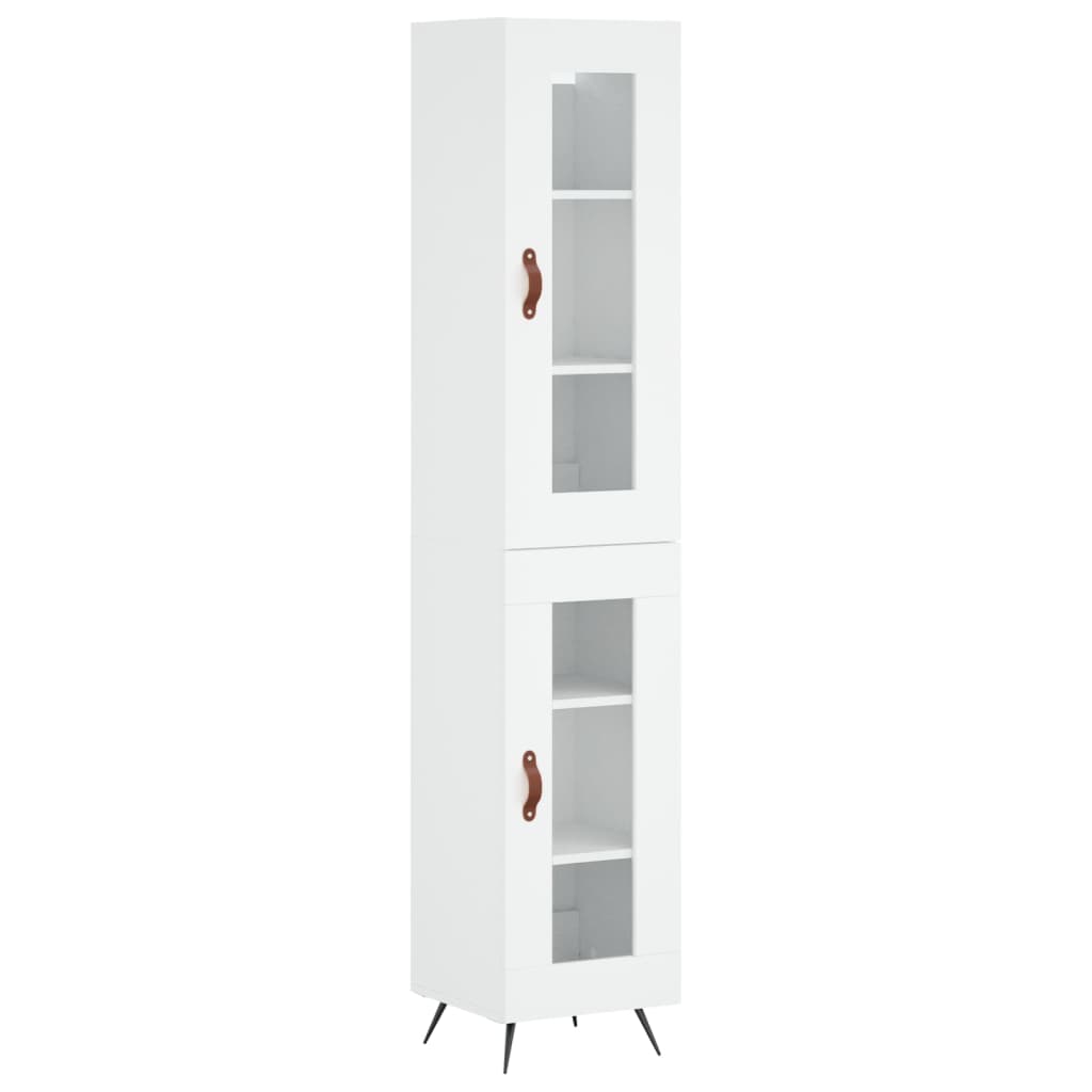 vidaXL Dulap înalt, alb, 34,5x34x180 cm, lemn prelucrat vidaXL Dulap înalt, alb, 34,5x34x180 cm, lemn prelucrat