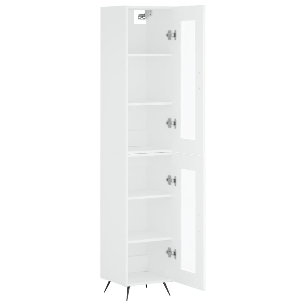 vidaXL Dulap înalt, alb, 34,5x34x180 cm, lemn prelucrat vidaXL Dulap înalt, alb, 34,5x34x180 cm, lemn prelucrat