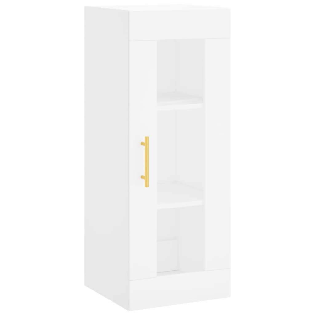 vidaXL Dulap înalt, alb, 34,5x34x180 cm, lemn prelucrat vidaXL Dulap înalt, alb, 34,5x34x180 cm, lemn prelucrat