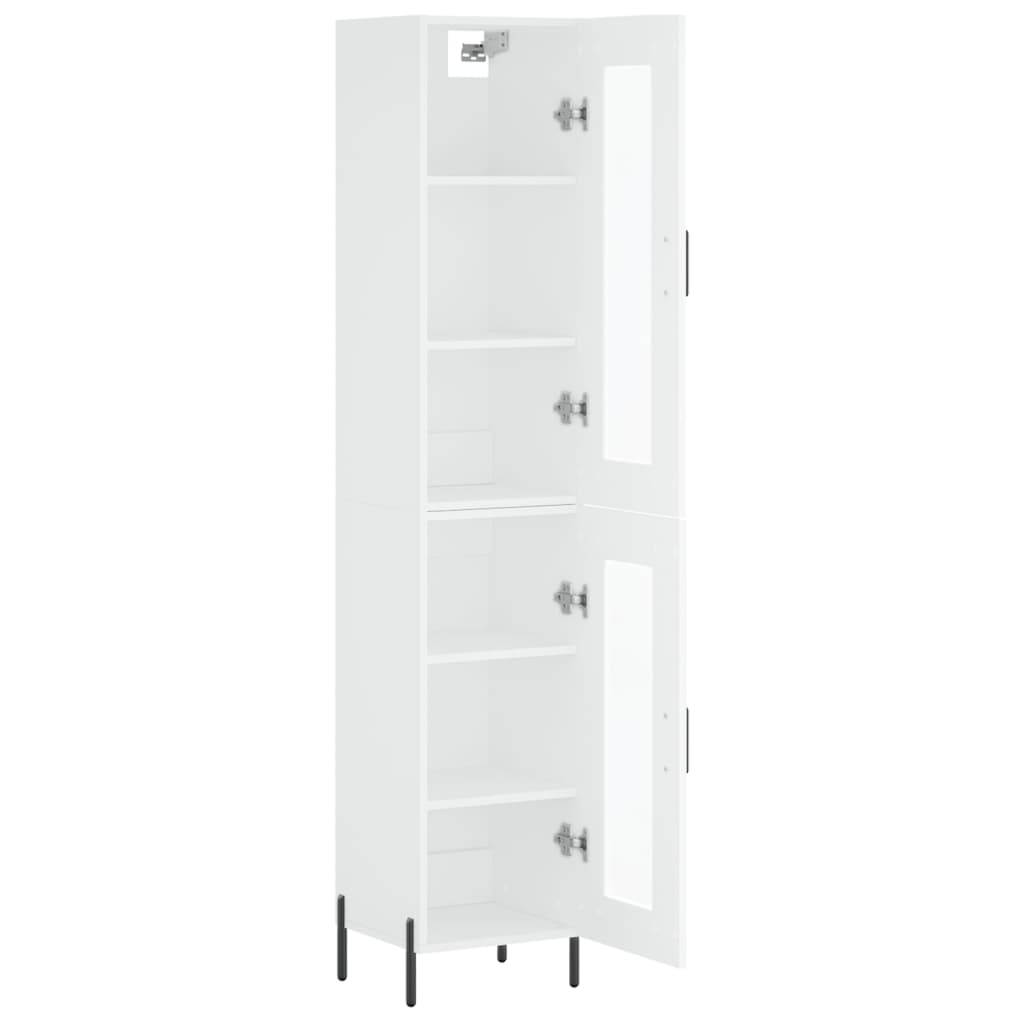 vidaXL Dulap înalt, alb, 34,5x34x180 cm, lemn prelucrat vidaXL Dulap înalt, alb, 34,5x34x180 cm, lemn prelucrat