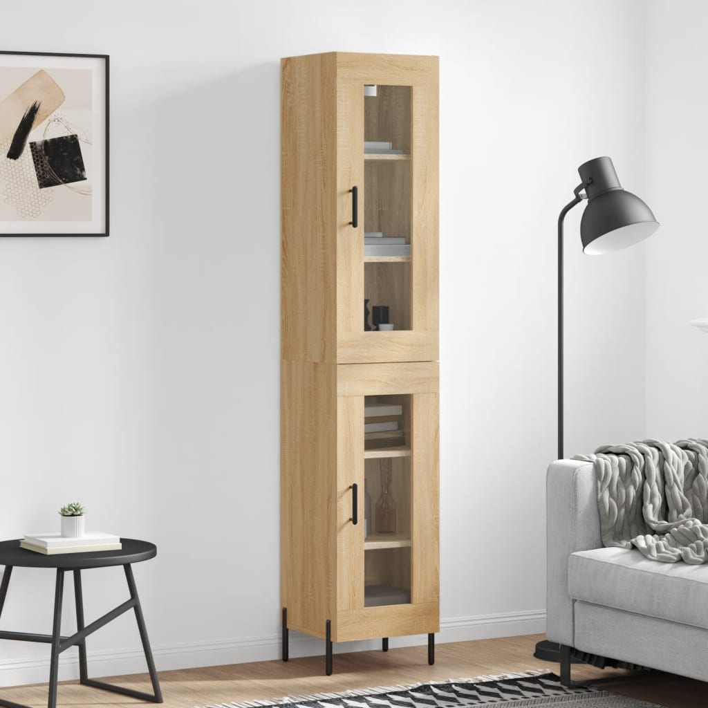 vidaXL Dulap înalt, stejar sonoma, 34,5x34x180 cm, lemn prelucrat vidaXL Dulap înalt, stejar sonoma, 34,5x34x180 cm, lemn prelucrat