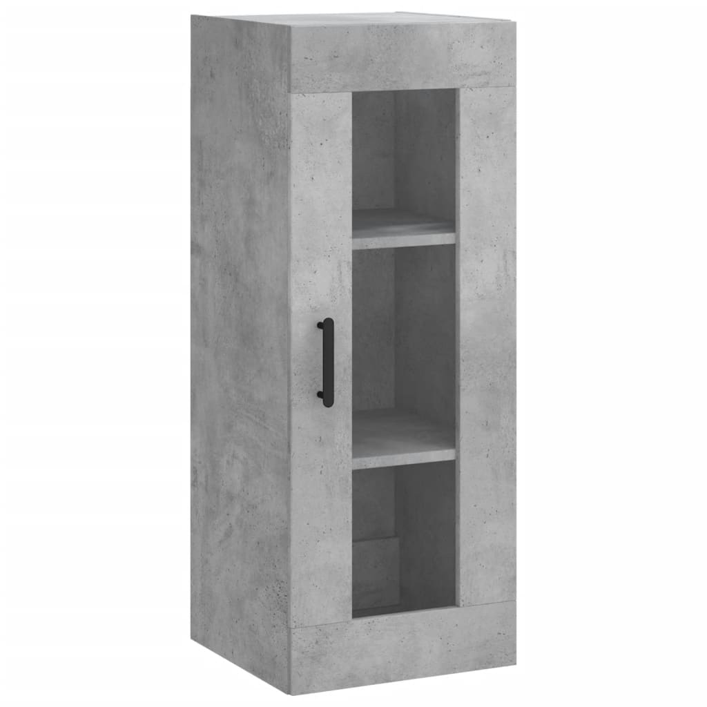 vidaXL Dulap înalt, gri beton, 34,5x34x180 cm, lemn prelucrat vidaXL Dulap înalt, gri beton, 34,5x34x180 cm, lemn prelucrat