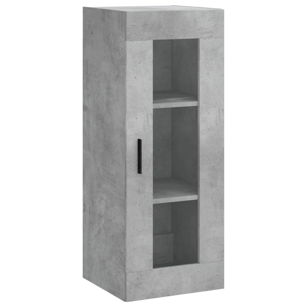 vidaXL Dulap înalt, gri beton, 34,5x34x180 cm, lemn prelucrat vidaXL Dulap înalt, gri beton, 34,5x34x180 cm, lemn prelucrat