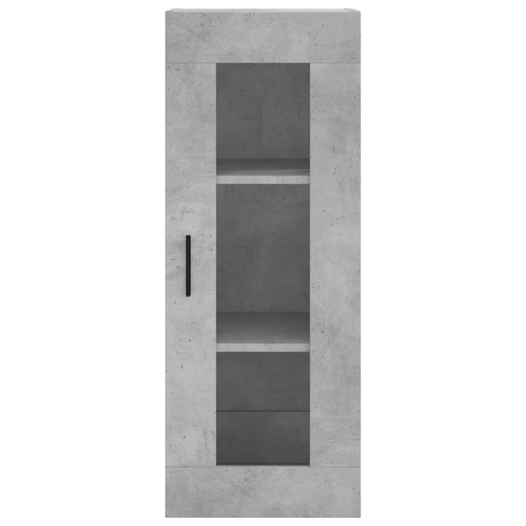 vidaXL Dulap înalt, gri beton, 34,5x34x180 cm, lemn prelucrat vidaXL Dulap înalt, gri beton, 34,5x34x180 cm, lemn prelucrat