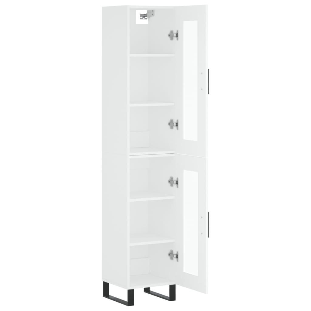 vidaXL Dulap înalt, alb, 34,5x34x180 cm, lemn prelucrat vidaXL Dulap înalt, alb, 34,5x34x180 cm, lemn prelucrat