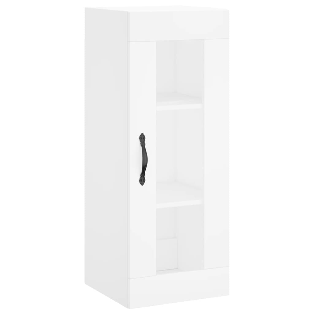 vidaXL Dulap înalt, alb, 34,5x34x180 cm, lemn prelucrat