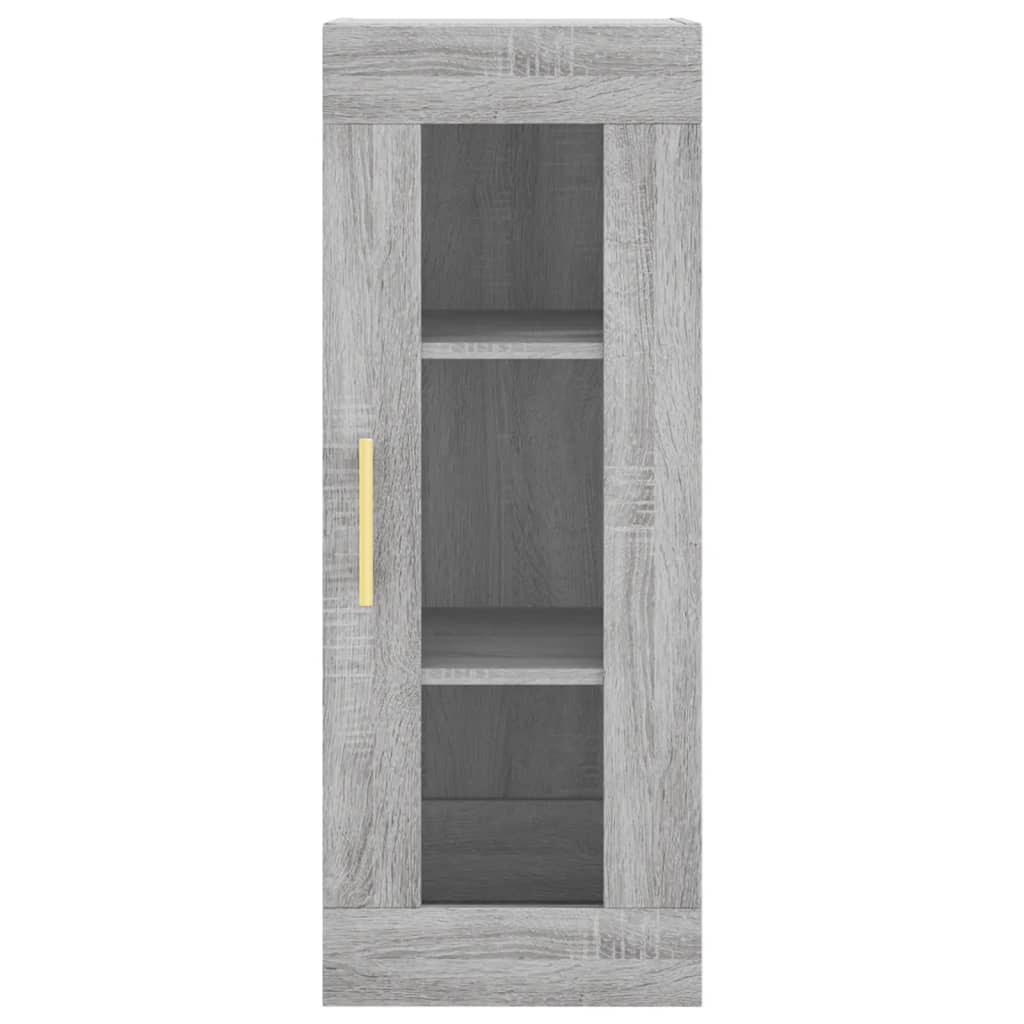 vidaXL Dulap înalt, gri sonoma, 34,5x34x180 cm, lemn prelucrat