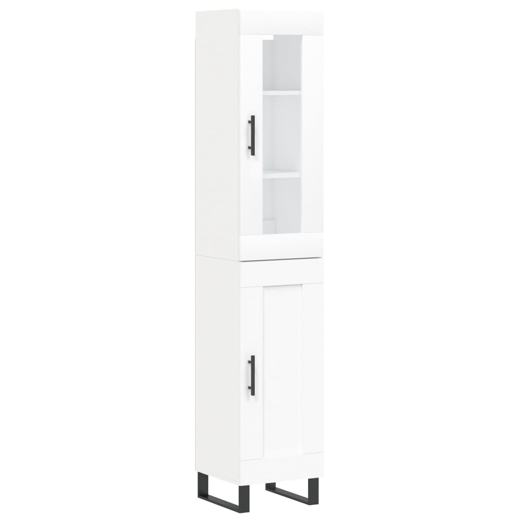 vidaXL Dulap înalt, alb, 34,5x34x180 cm, lemn prelucrat vidaXL Dulap înalt, alb, 34,5x34x180 cm, lemn prelucrat