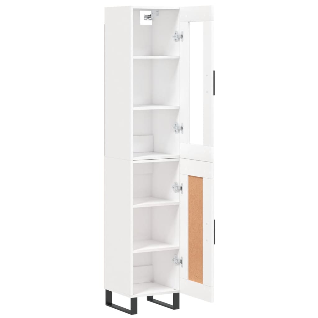 vidaXL Dulap înalt, alb, 34,5x34x180 cm, lemn prelucrat vidaXL Dulap înalt, alb, 34,5x34x180 cm, lemn prelucrat