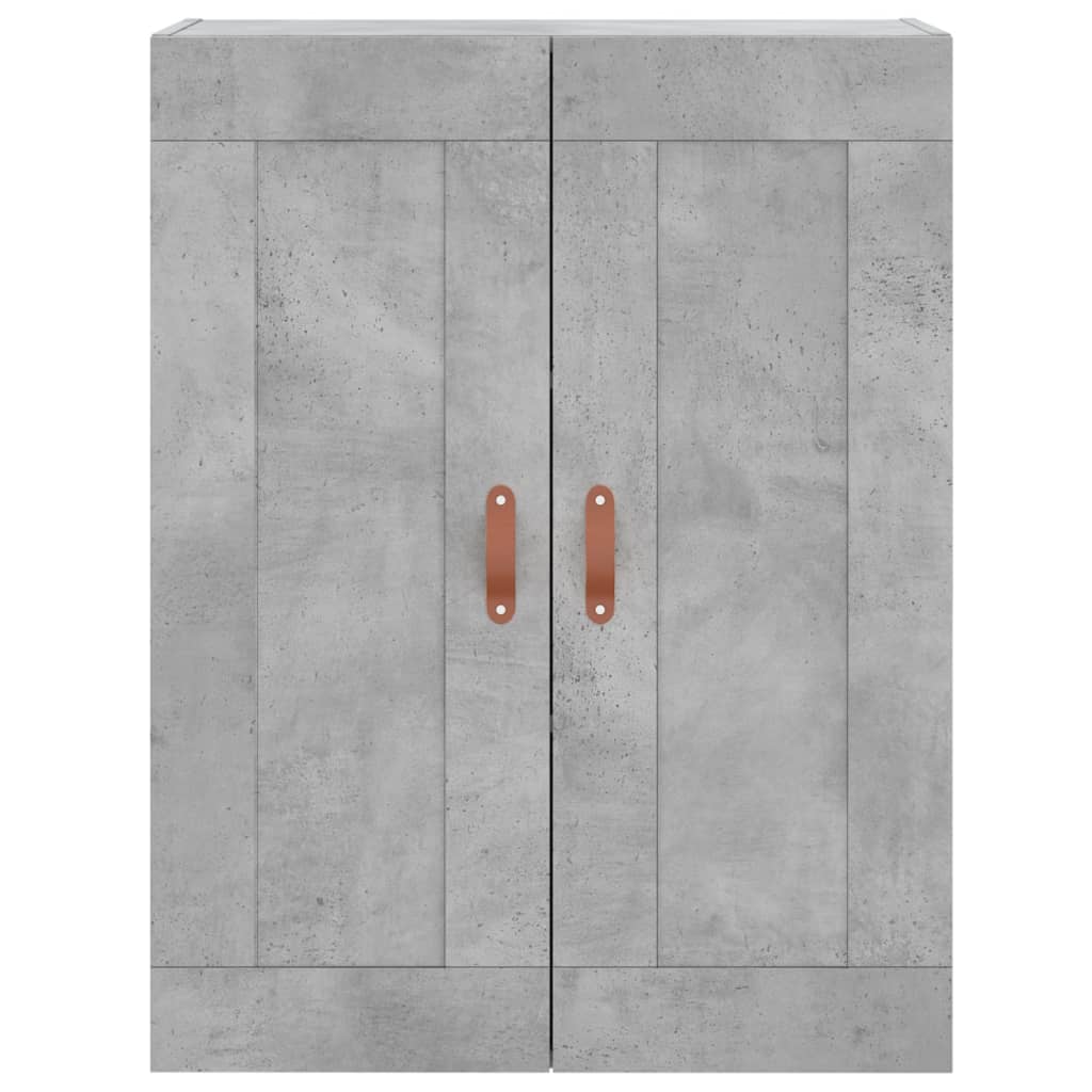vidaXL Dulap înalt, gri beton, 69,5x34x180, lemn compozit