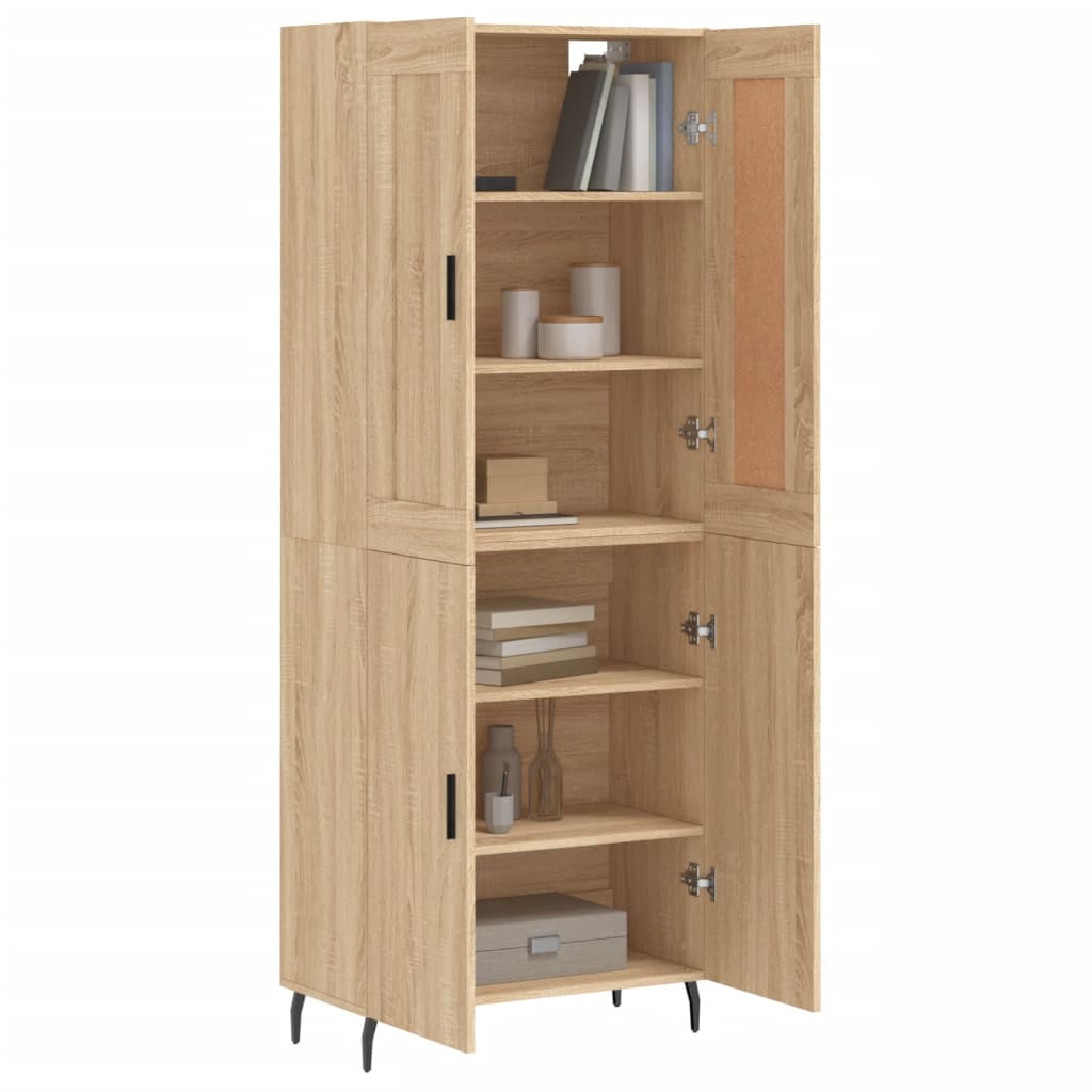 vidaXL Dulap înalt, stejar sonoma, 69,5x34x180 cm, lemn compozit vidaXL Dulap înalt, stejar sonoma, 69,5x34x180 cm, lemn compozit