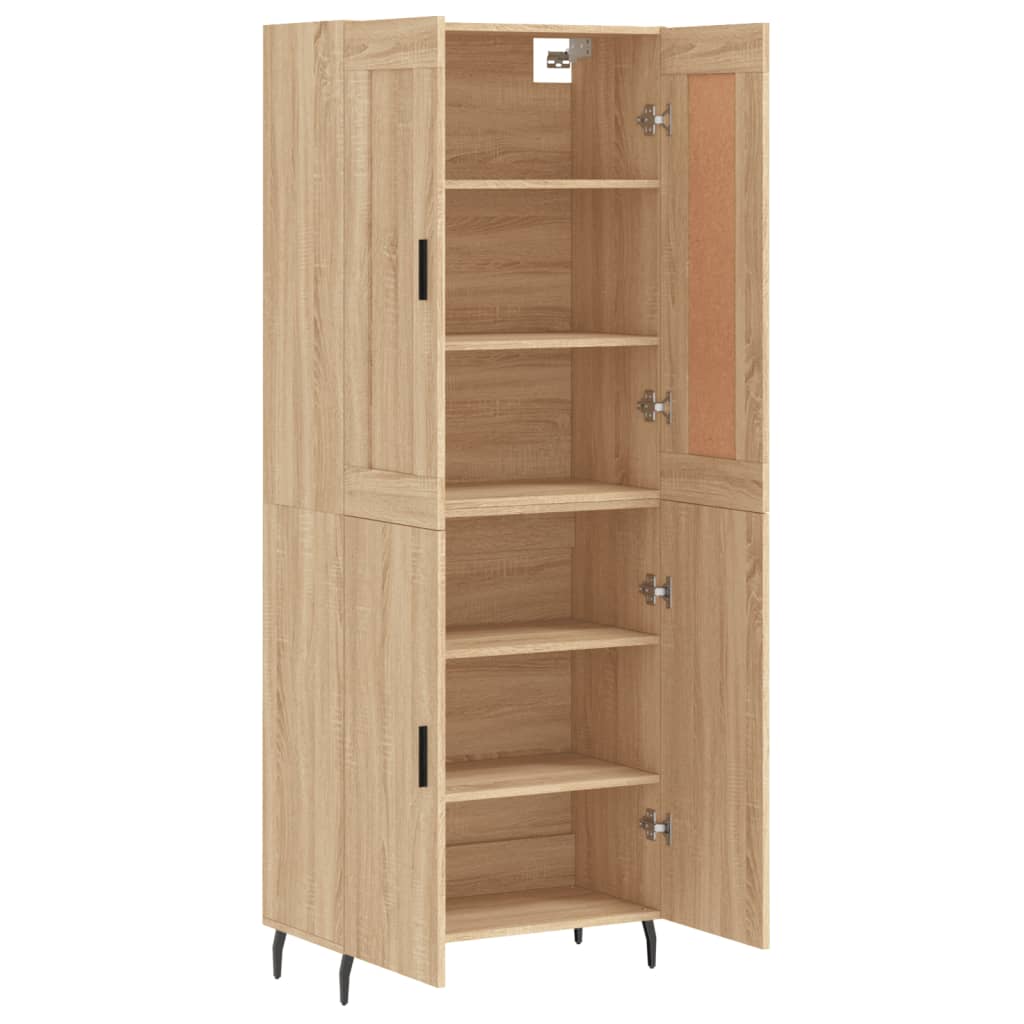 vidaXL Dulap înalt, stejar sonoma, 69,5x34x180 cm, lemn compozit vidaXL Dulap înalt, stejar sonoma, 69,5x34x180 cm, lemn compozit