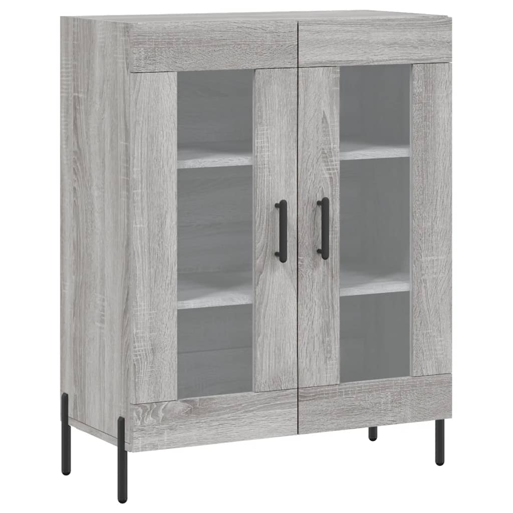 vidaXL Dulap înalt, gri sonoma, 69,5x34x180 cm, lemn compozit