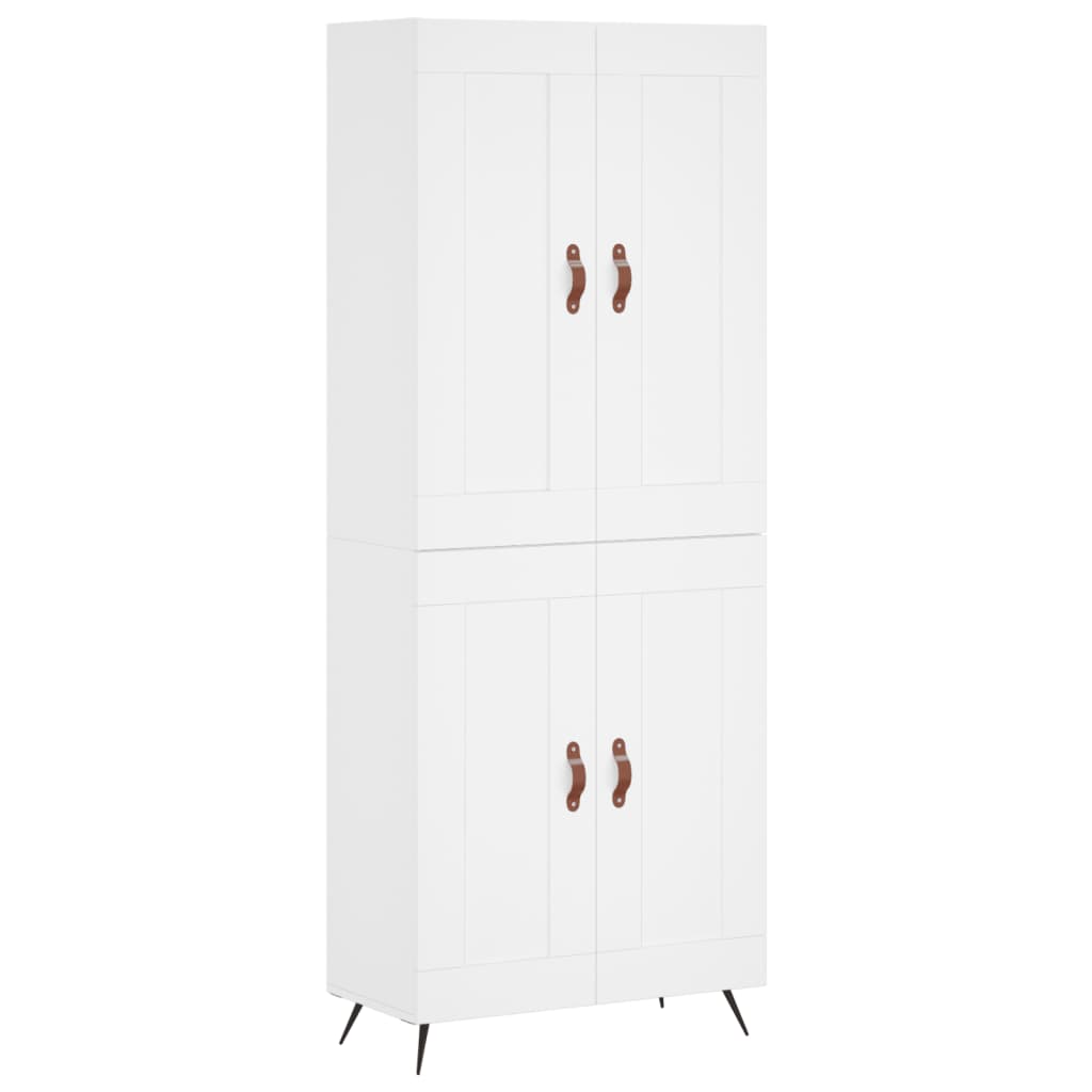 vidaXL Dulap înalt, alb, 69,5x34x180 cm, lemn compozit vidaXL Dulap înalt, alb, 69,5x34x180 cm, lemn compozit
