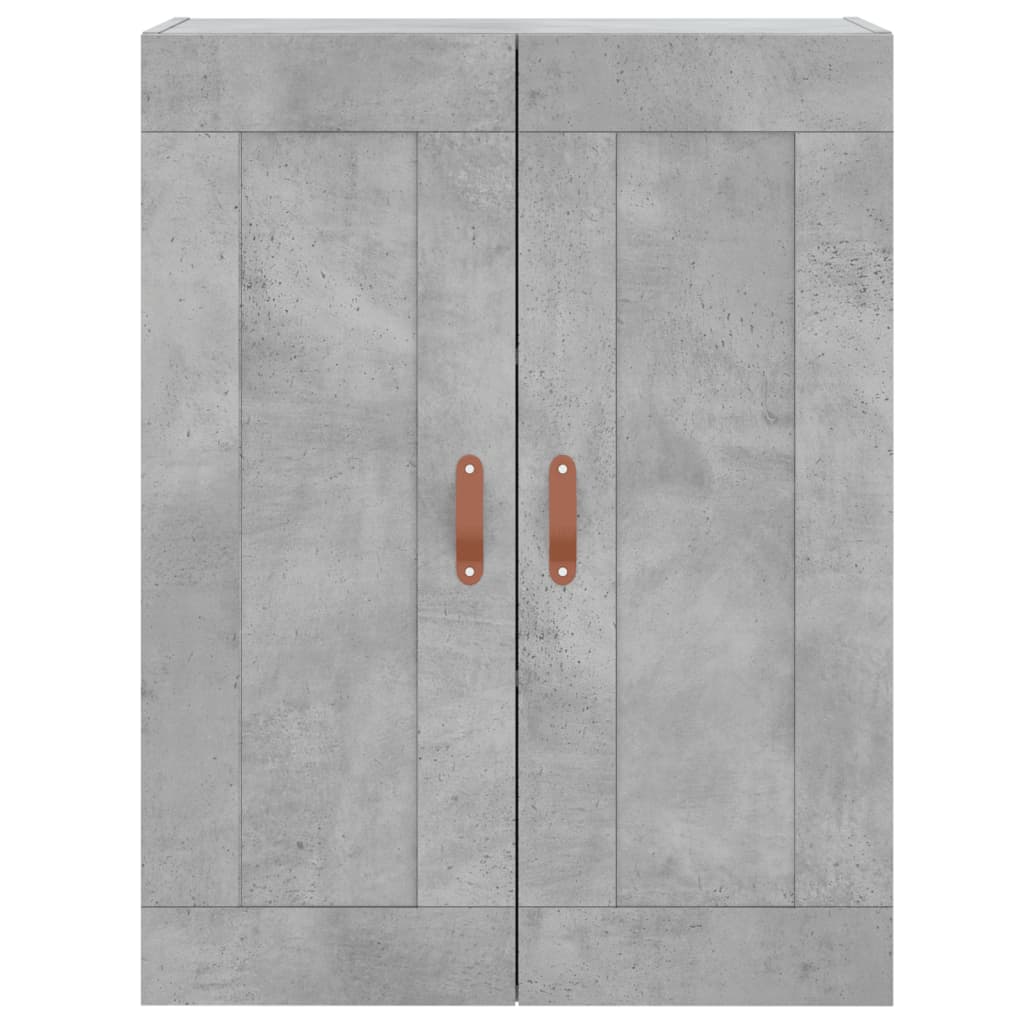 vidaXL Dulap înalt, gri beton, 69,5x34x180, lemn compozit