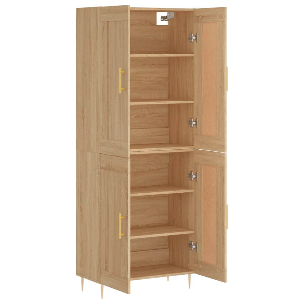 vidaXL Dulap înalt, stejar sonoma, 69,5x34x180 cm, lemn compozit