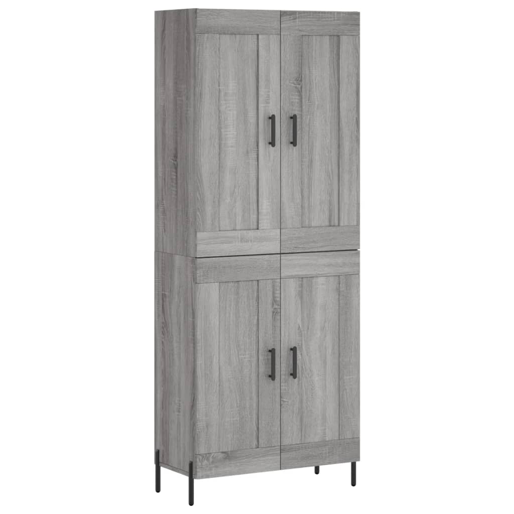 vidaXL Dulap înalt, gri sonoma, 69,5x34x180 cm, lemn compozit vidaXL Dulap înalt, gri sonoma, 69,5x34x180 cm, lemn compozit