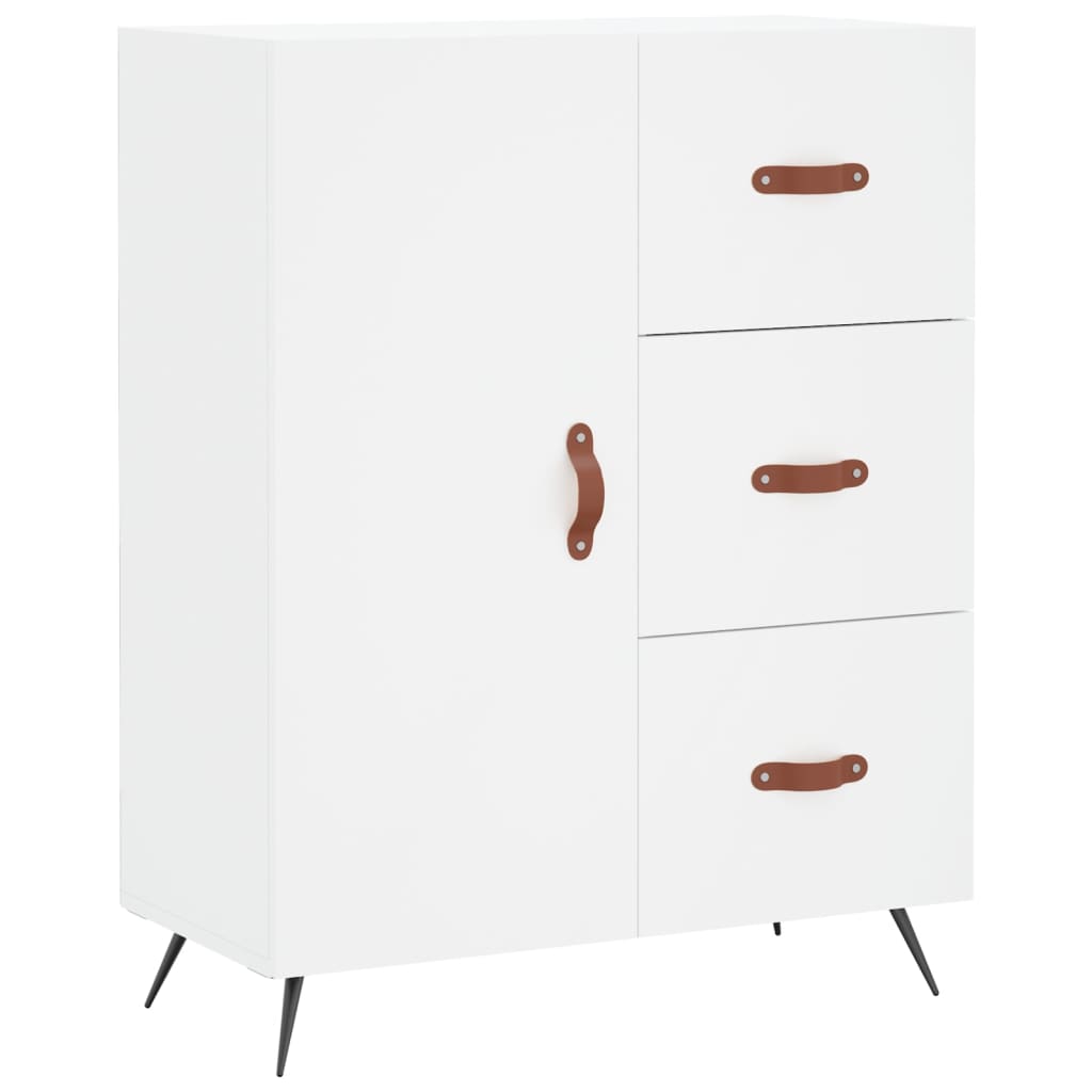 vidaXL Dulap înalt, alb, 69,5x34x180 cm, lemn compozit