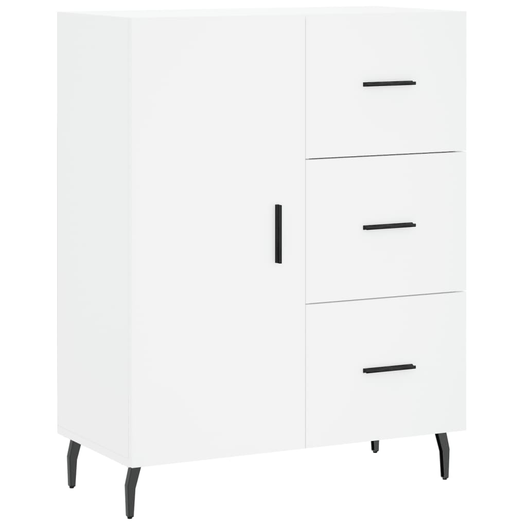 vidaXL Dulap înalt, alb, 69,5x34x180 cm, lemn compozit