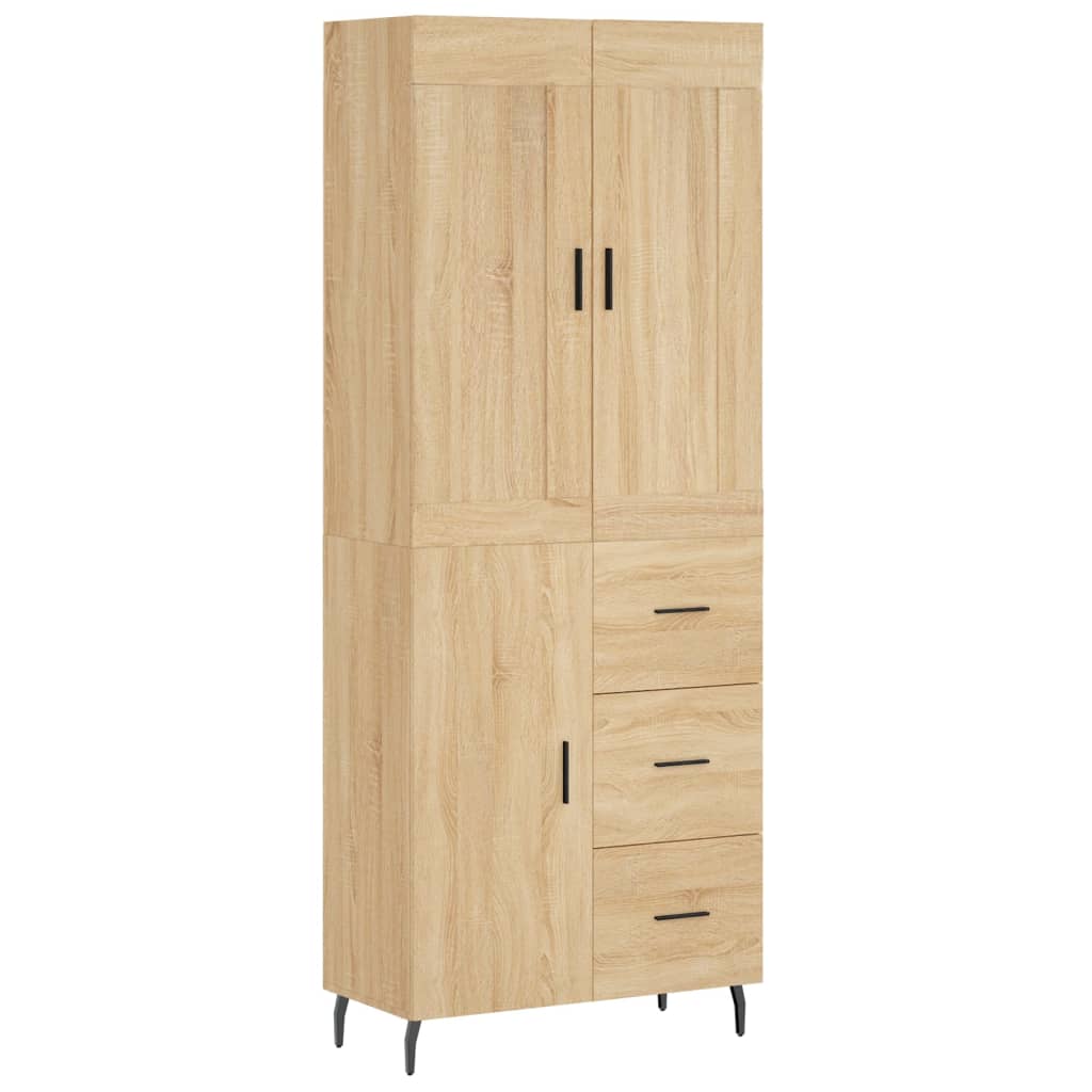 vidaXL Dulap înalt, stejar sonoma, 69,5x34x180 cm, lemn compozit vidaXL Dulap înalt, stejar sonoma, 69,5x34x180 cm, lemn compozit