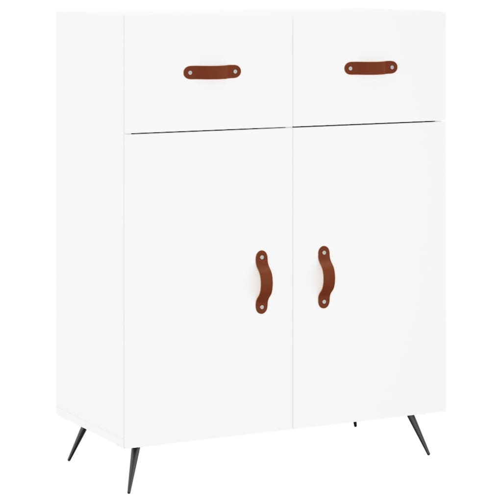 vidaXL Dulap înalt, alb, 69,5x34x180 cm, lemn compozit vidaXL Dulap înalt, alb, 69,5x34x180 cm, lemn compozit