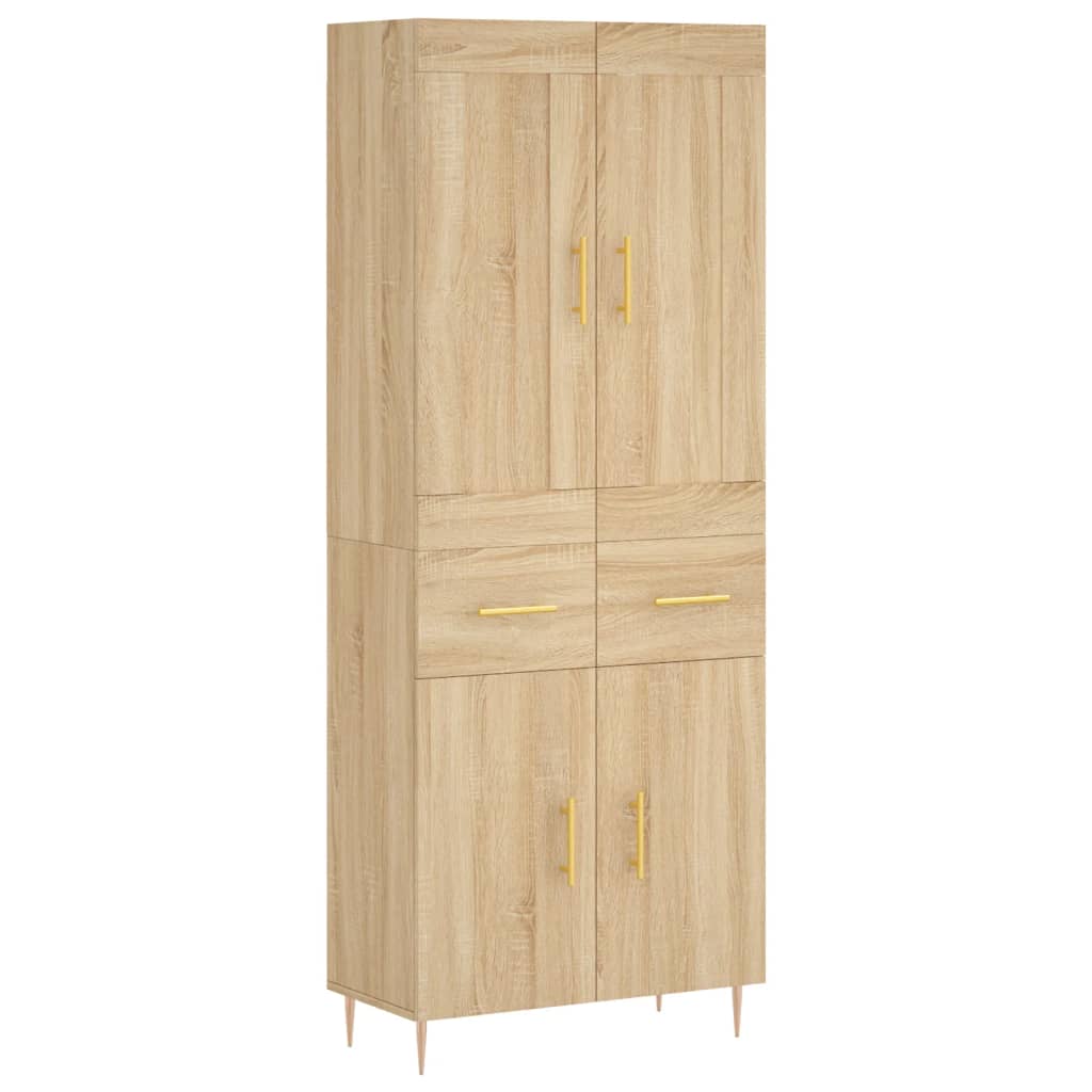 vidaXL Dulap înalt, stejar sonoma, 69,5x34x180 cm, lemn compozit vidaXL Dulap înalt, stejar sonoma, 69,5x34x180 cm, lemn compozit