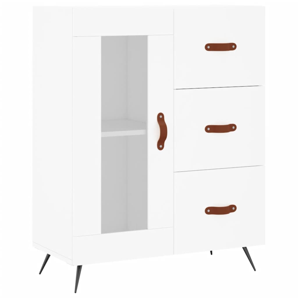 vidaXL Dulap înalt, alb, 69,5x34x180 cm, lemn compozit vidaXL Dulap înalt, alb, 69,5x34x180 cm, lemn compozit