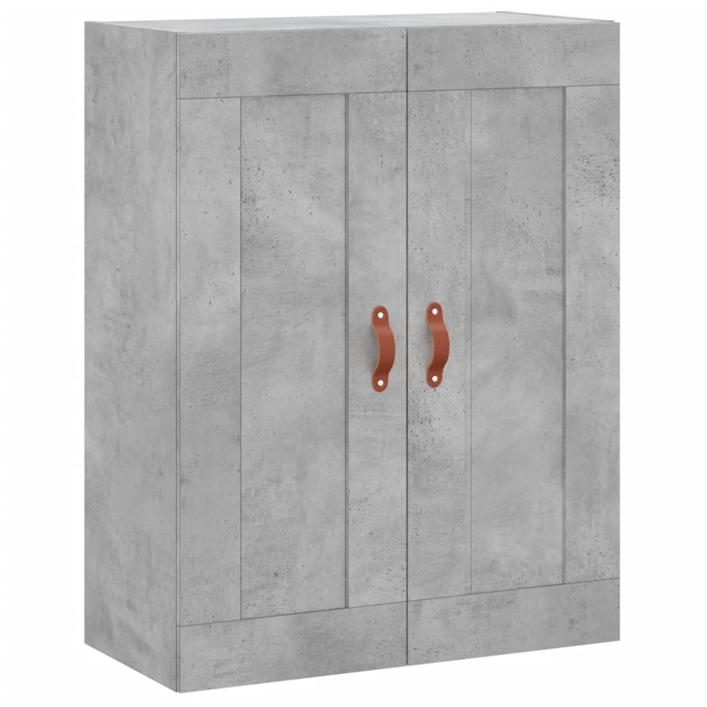 vidaXL Dulap înalt, gri beton, 69,5x34x180, lemn compozit