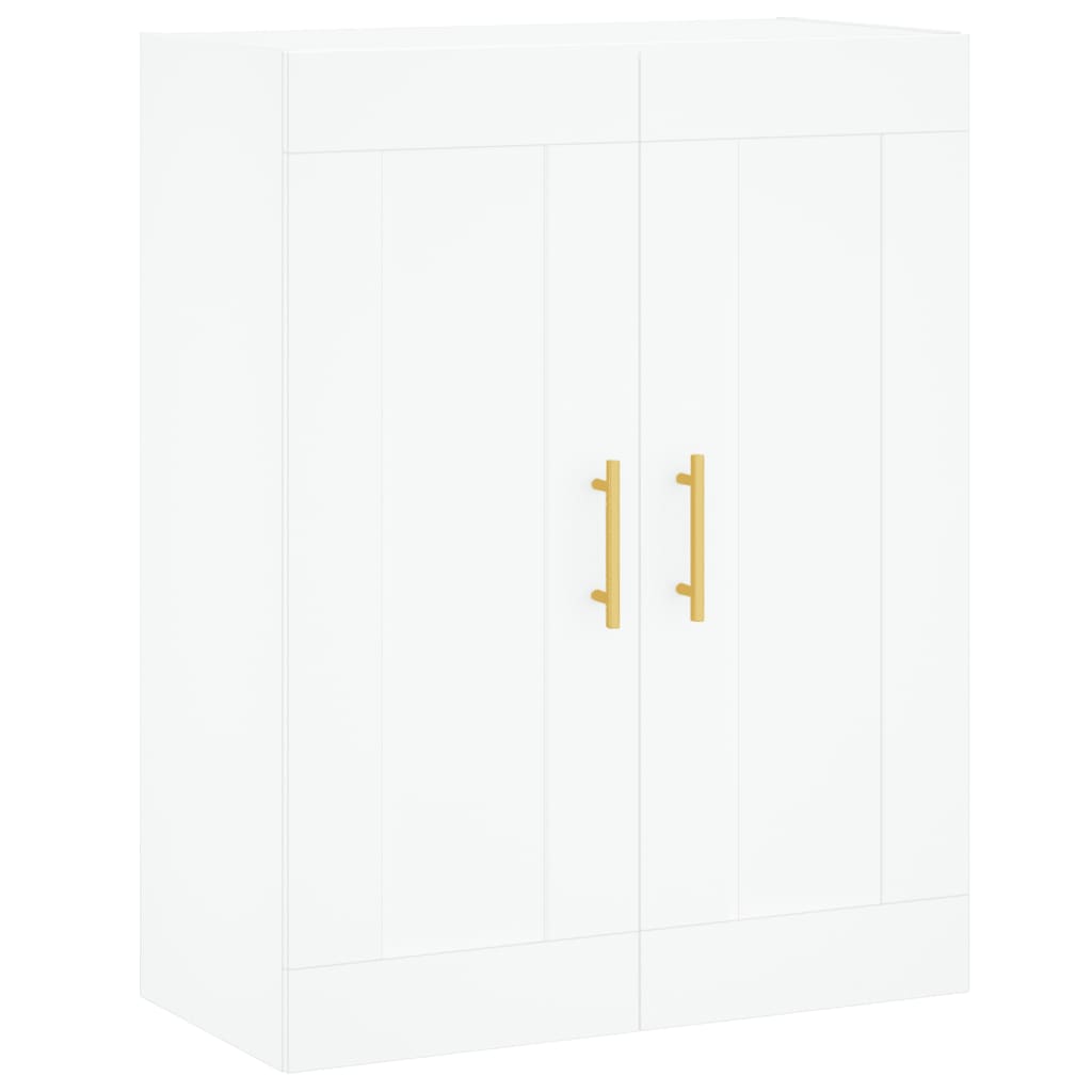 vidaXL Dulap înalt, alb, 69,5x34x180 cm, lemn compozit vidaXL Dulap înalt, alb, 69,5x34x180 cm, lemn compozit