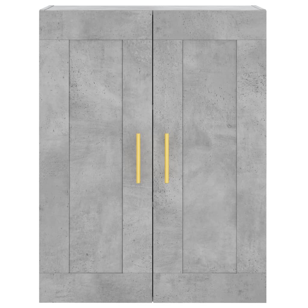 vidaXL Dulap înalt, gri beton, 69,5x34x180, lemn compozit
