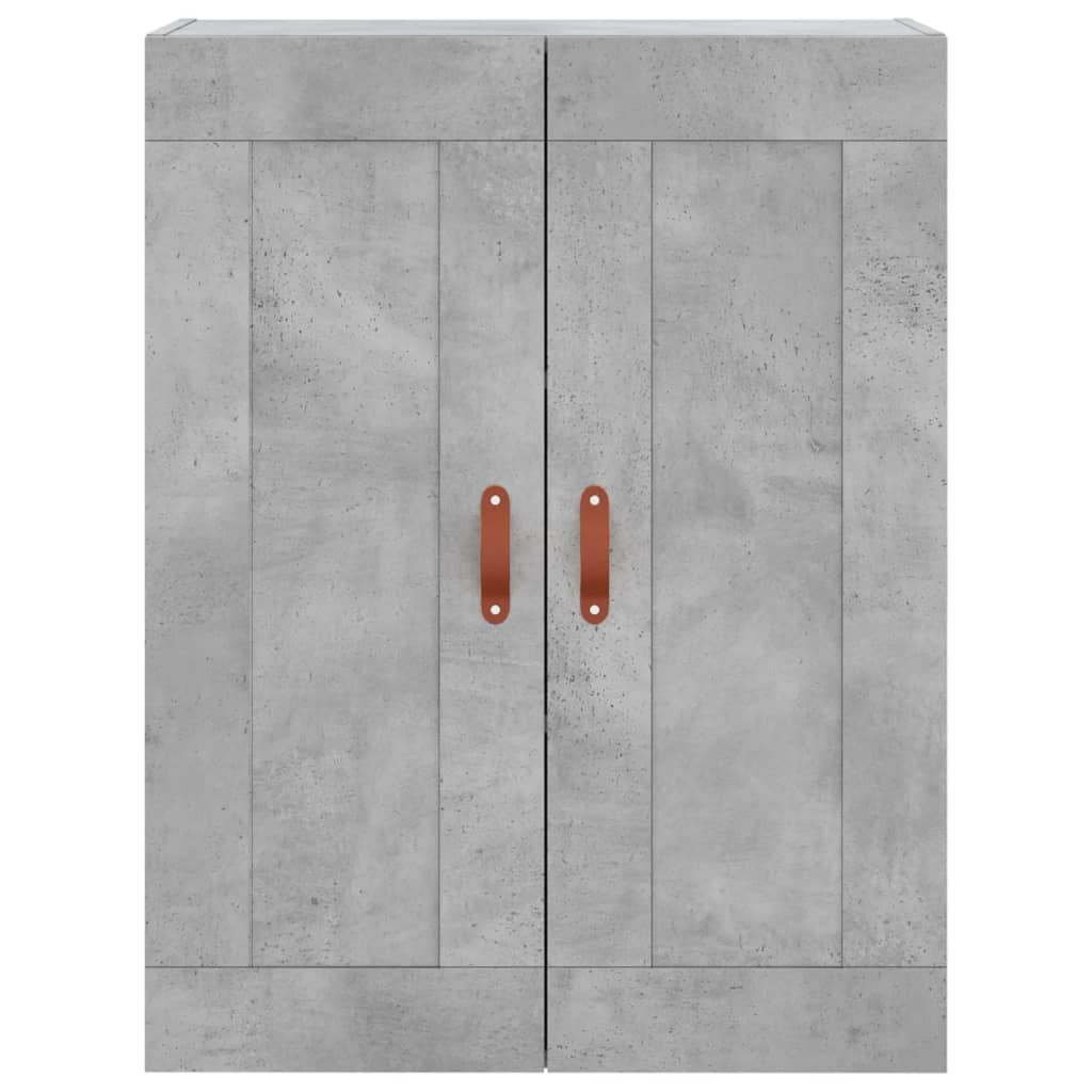vidaXL Dulap înalt, gri beton, 69,5x34x180, lemn compozit