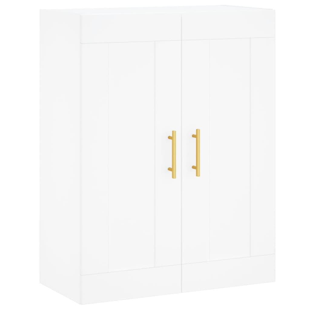 vidaXL Dulap înalt, alb, 69,5x34x180 cm, lemn compozit vidaXL Dulap înalt, alb, 69,5x34x180 cm, lemn compozit