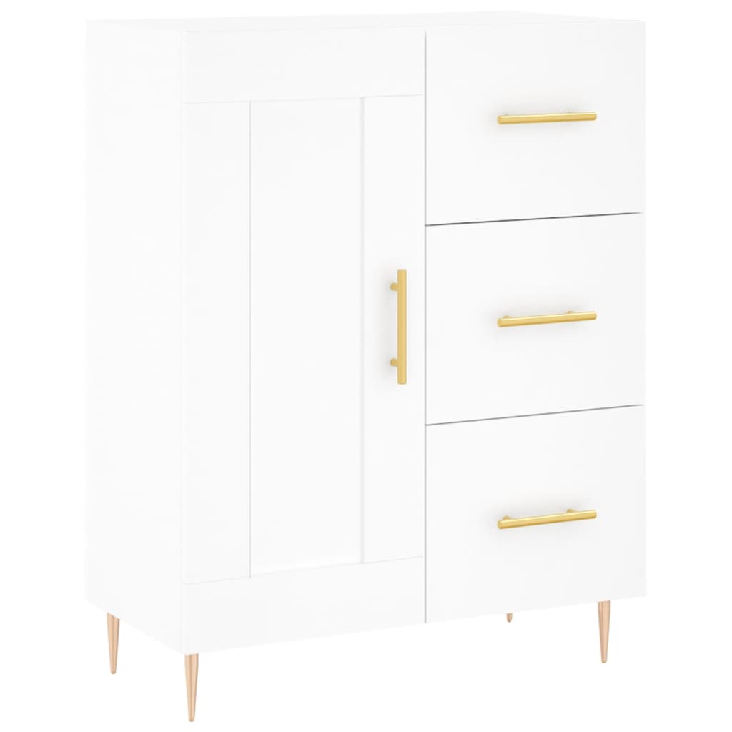 vidaXL Dulap înalt, alb, 69,5x34x180 cm, lemn compozit vidaXL Dulap înalt, alb, 69,5x34x180 cm, lemn compozit