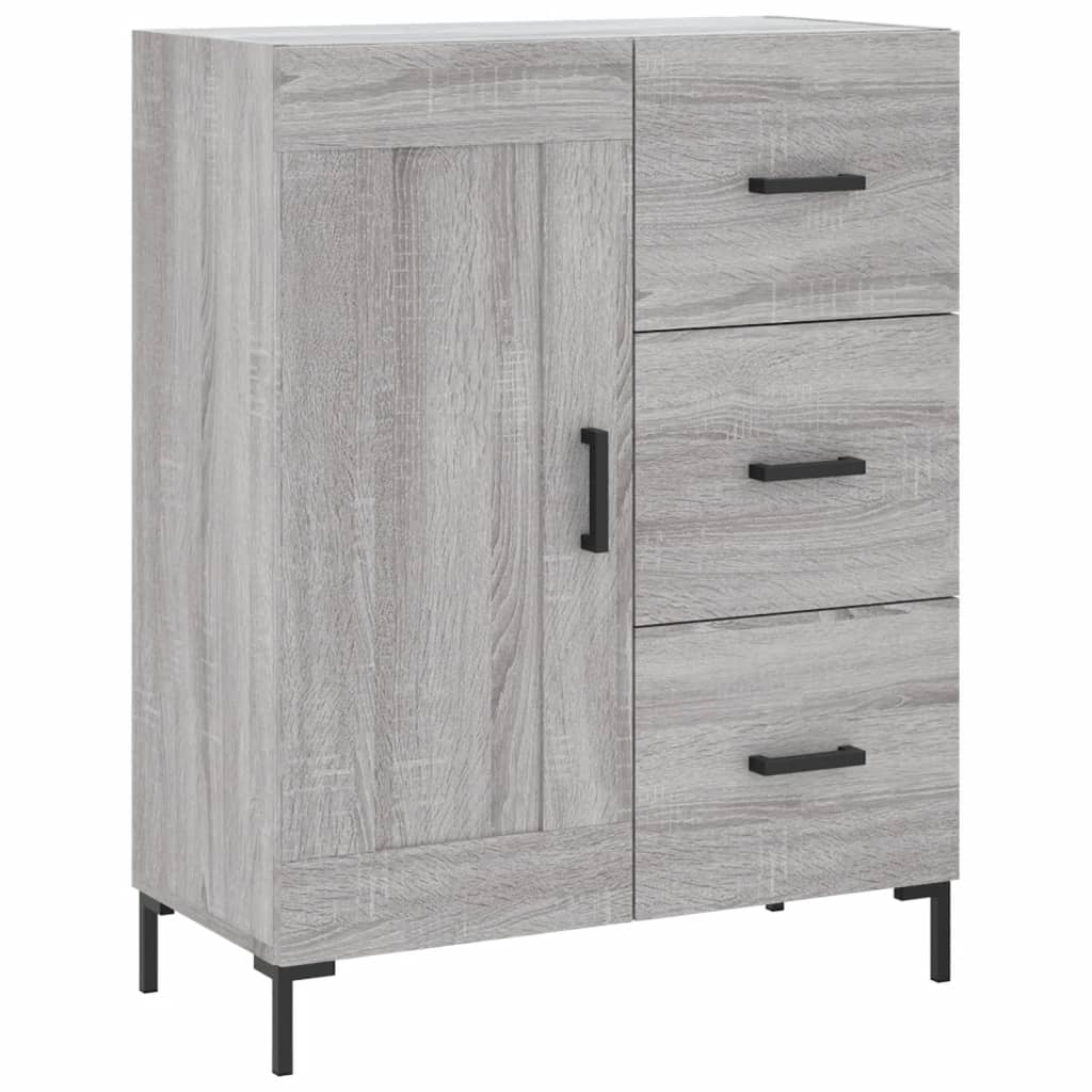 vidaXL Dulap înalt, gri sonoma, 69,5x34x180 cm, lemn compozit