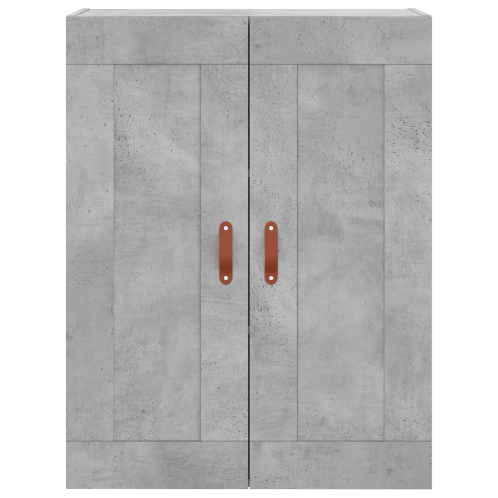 vidaXL Dulap înalt, gri beton, 69,5x34x180, lemn compozit